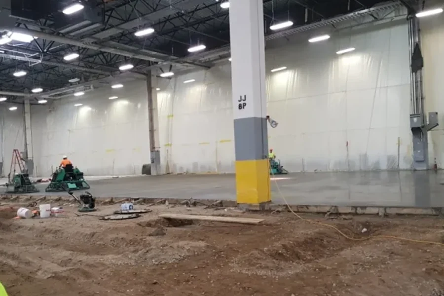 Large-scale commercial concrete project